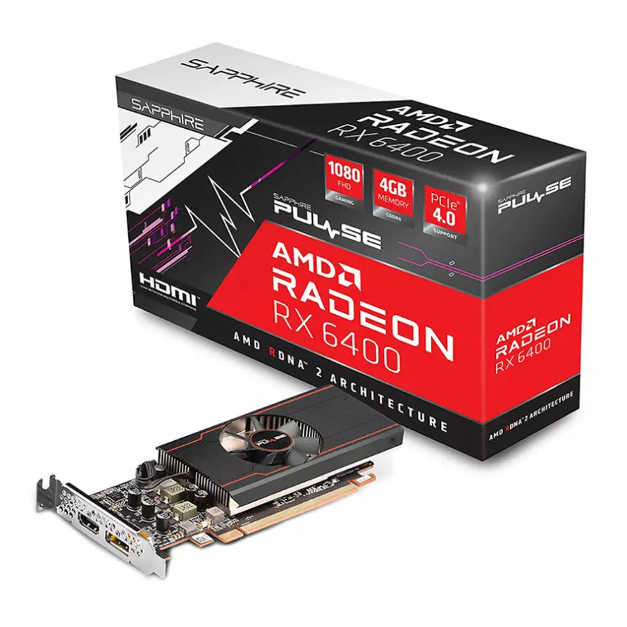 کارت گرافیک سافایر PULSE AMD Radeon RX 6400 4GB