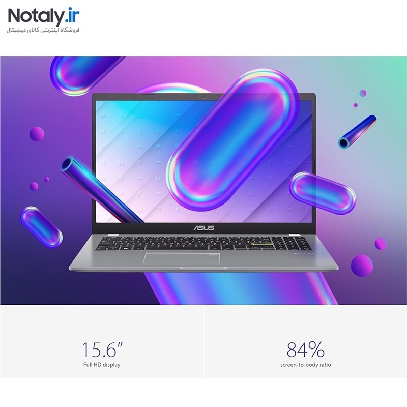 لپ تاپ 15.6 اینچی ایسوس مدل E510MA-BR1503 N4020 / 4GB DDR4 / 256SSD INTEL