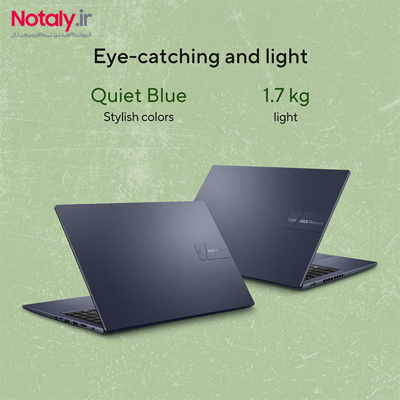 لپ تاپ 15.6 اینچی ایسوس مدل VIVOBOOK X1504VA-BQ4675 پردازنده CI3-1315U رم 8GB DDR4 حافظه 512GB SSD گرافیک INTEL UHD